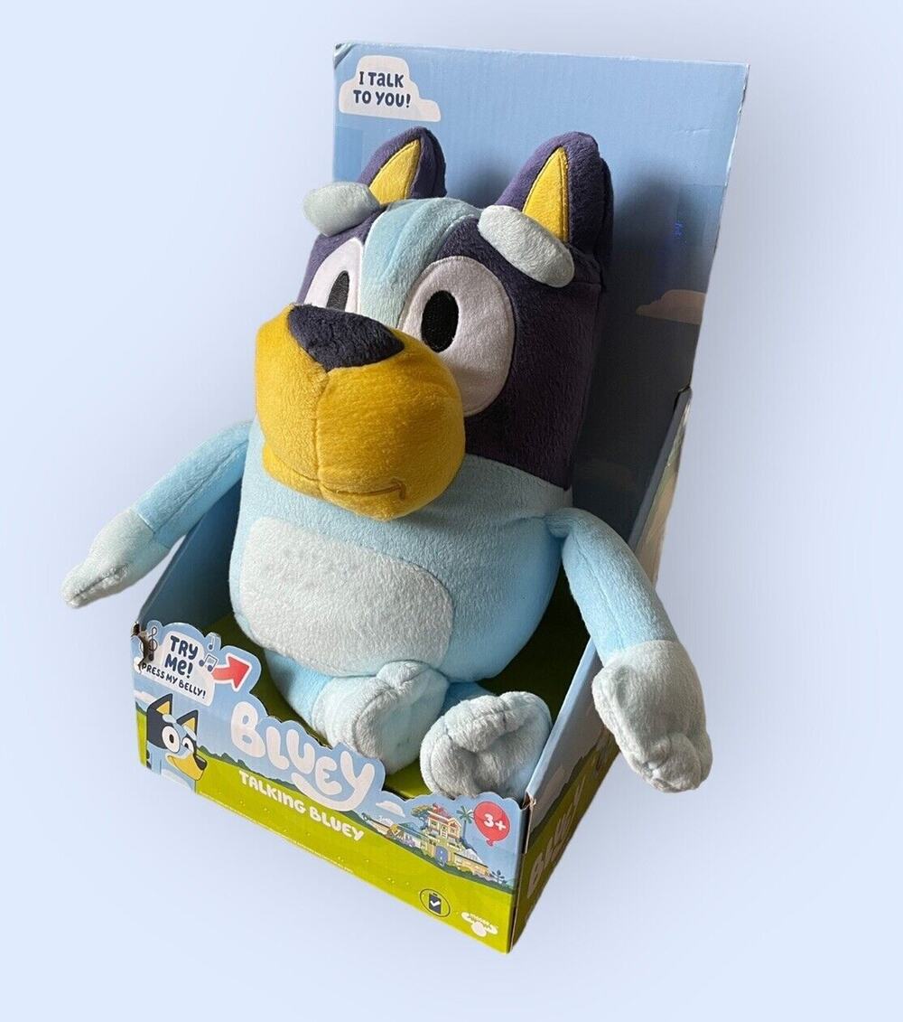 Bluey Sound Effects Talking Stuffed Plush Toy New With Box Plush 15 Inches